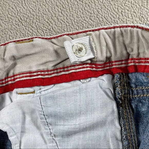 Greendog jean shorts & Open Trails navy blue sweat shorts. Both size 4t - Picture 5 of 10